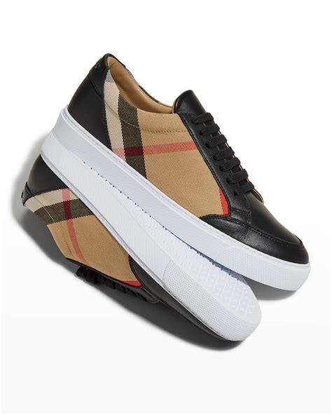 burberry salmond leather sneakers|Burberry Salmond Check Low Top Sneaker (Women) .